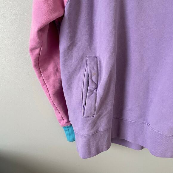 Teddy Fresh X SpongeBob SquarePants sweatshirt colorblock hoodie sz L - Picture 6 of 13